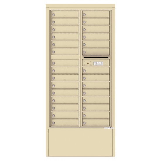 29 Tenant Doors with one Outgoing Mail Compartment - 4C Depot Mailbox Module - 4C16D-29-D