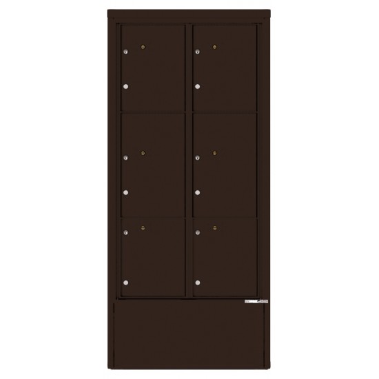 6 Parcel Lockers - 4C Depot Mailbox Module - 4C16D-6P-D