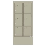 6 Parcel Lockers - 4C Depot Mailbox Module - 4C16D-6P-D