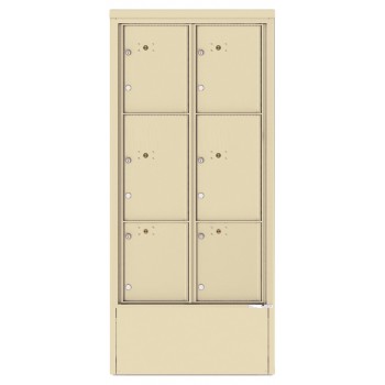 6 Parcel Lockers - 4C Depot Mailbox Module - 4C16D-6P-D