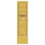 4 Tenant Doors with 1 Parcel Locker and Outgoing Mail Compartment - 4C Depot Mailbox Module - 4C16S-04-D