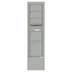 4 Tenant Doors with 1 Parcel Locker and Outgoing Mail Compartment - 4C Depot Mailbox Module - 4C16S-04-D