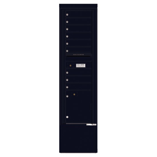 9 Tenant Doors with 1 Parcel Locker and Outgoing Mail Compartment - 4C Depot Mailbox Module - 4C16S-09-D