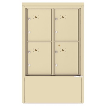 4 Parcel Lockers - 4C Depot Mailbox Module - 4CADD-4P-D