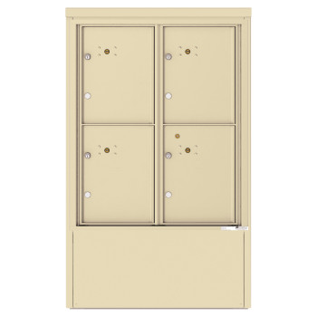 4 Parcel Lockers - 4C Depot Mailbox Module - 4CADD-4P-D
