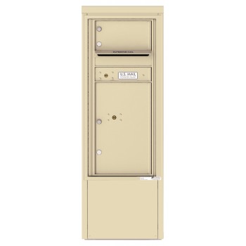 1 Tenant Door with 1 Parcel Locker and Outgoing Mail Compartment - 4C Depot Mailbox Module - 4CADS-01-D