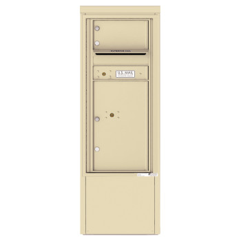 1 Tenant Door with 1 Parcel Locker and Outgoing Mail Compartment - 4C Depot Mailbox Module - 4CADS-01-D