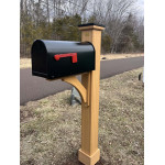 Janzer Mailbox System installed on Royal Crowne Hartford vinyl mailbox post