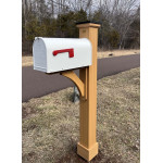 Janzer Mailbox System installed on Royal Crowne Hartford vinyl mailbox post
