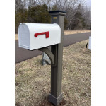 Janzer Mailbox System installed on Royal Crowne Hartford vinyl mailbox post