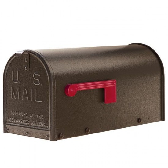 Janzer Mailbox System - Green Colored Mailbox Installed on Wood Post - SP-JG-WP