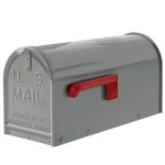 Janzer Mailbox System - Green Colored Mailbox Installed on Wood Post - SP-JG-WP