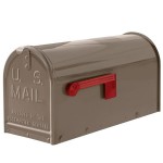 Janzer Mailbox System - Green Colored Mailbox Installed on Wood Post - SP-JG-WP