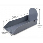 Janzer Slide Out Mailbox Tray - gray pull-out mail organizer insert for Janzer mailboxes