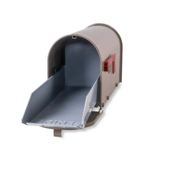 Janzer Slide Out Mailbox Tray - gray pull-out mail organizer insert for Janzer mailboxes