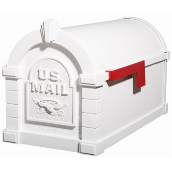 Keystone Mailbox - White with White Eagle - KS-15A