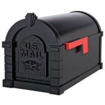 Keystone Mailbox - Black with Black Eagle - KS-19A