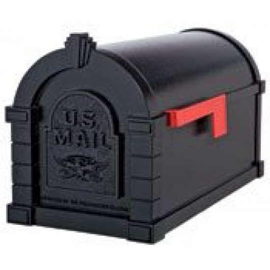 Keystone Mailbox - Black with Black Eagle - KS-19A