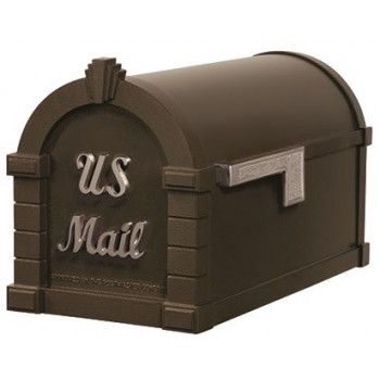 Keystone Mailbox - Bronze with Satin Nickel Script - KS-24S