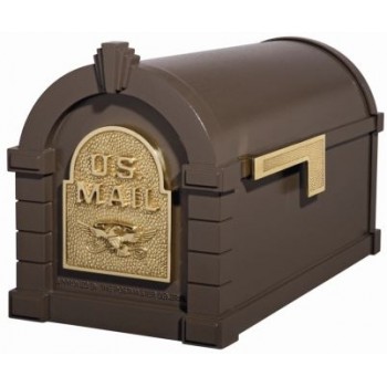 Keystone Mailbox - Bronze with Polished Brass Eagle - KS-4A