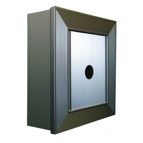 Key Keeper (Key Lock Box) - With Surface Mount Collar - Anodized Aluminum Finish - KKASMA