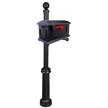 Special Lite Traditional Mailbox with Fresno Post - SCT-1010/SPK-592 