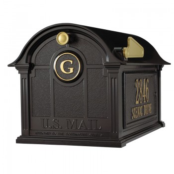 Whitehall Mailbox - Balmoral Mailbox Side Plaques and Monogram Package - WH-BMSPMP