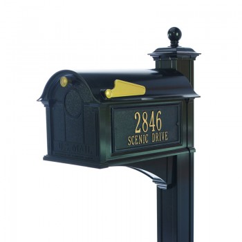 Whitehall Mailbox - Balmoral Mailbox Side Plaques and Post Package - WH-BMSPPP