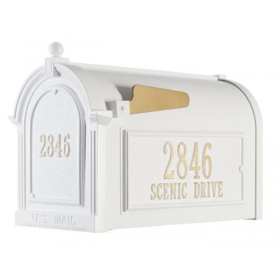 Whitehall Mailbox - Capitol Mailbox Side Plaques and Door Plaque Package - WH-CMSPDPP