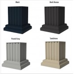 Classic Decorative Pillar Pedestal Cover for 8T6, 13, and 16 Door 1570 Model CBU's and all 1590 Model CBU's - VOGUEP114