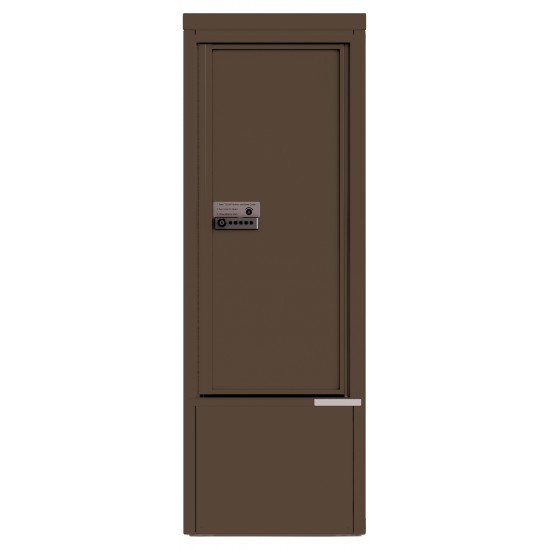 Package Protector™ PORT for Single Family Homes - Carrier Neutral Package Delivery Box in Depot Cabinet - In Antique Bronze Color
