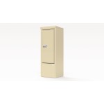 Package Protector™ PORT for Single Family Homes with Pedestal - Carrier Neutral Package Delivery Box in Depot Cabinet - In Sandstone Color