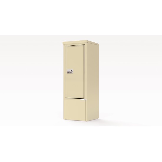 Package Protector™ PORT for Single Family Homes - Carrier Neutral Package Delivery Box in Depot Cabinet - In Antique Bronze Color