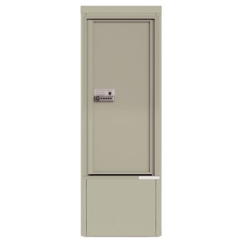 Package Protector™ PORT for Single Family Homes - Carrier Neutral Package Delivery Box in Depot Cabinet - In Postal Grey Color