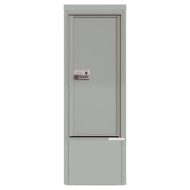 Package Protector™ PORT for Single Family Homes with Pedestal - Carrier Neutral Package Delivery Box in Depot Cabinet - In Silver Speck Color